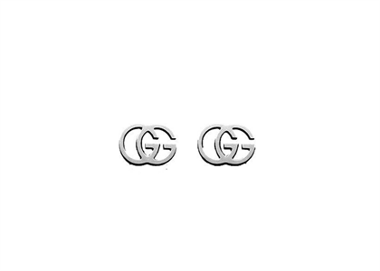 Rhodium Plated | Alphabet Earrings